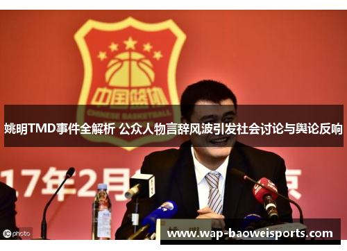 姚明TMD事件全解析 公众人物言辞风波引发社会讨论与舆论反响 姚明TMD事件全解析 公众人物言辞风波引发社会讨论与舆论反响