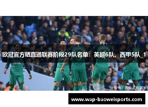 欧冠官方晒直通联赛阶段29队名单:英超6队,西甲5队_1 欧冠官方晒直通联赛阶段29队名单:英超6队,西甲5队_1